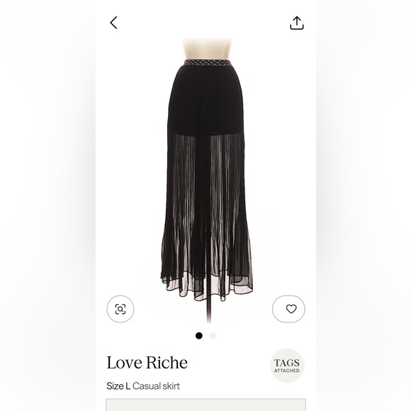 Love Riche Dresses & Skirts - Love Riche Black Sheer Maxi Skirt